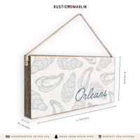 Oysters Personalized Twine Sign
