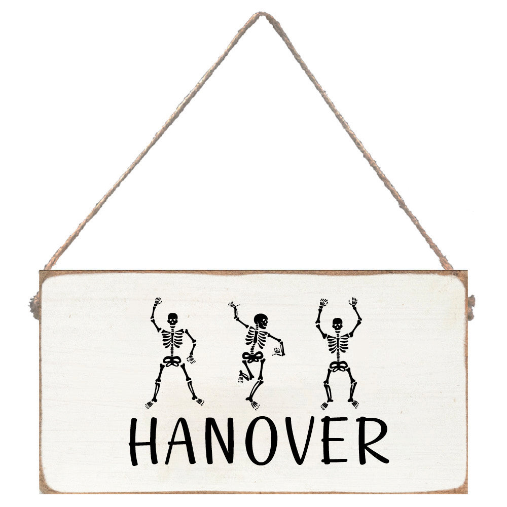 Dancing Skeletons Personalized Twine Sign