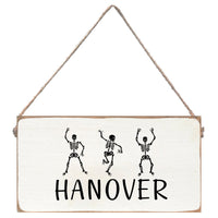 Dancing Skeletons Personalized Twine Sign