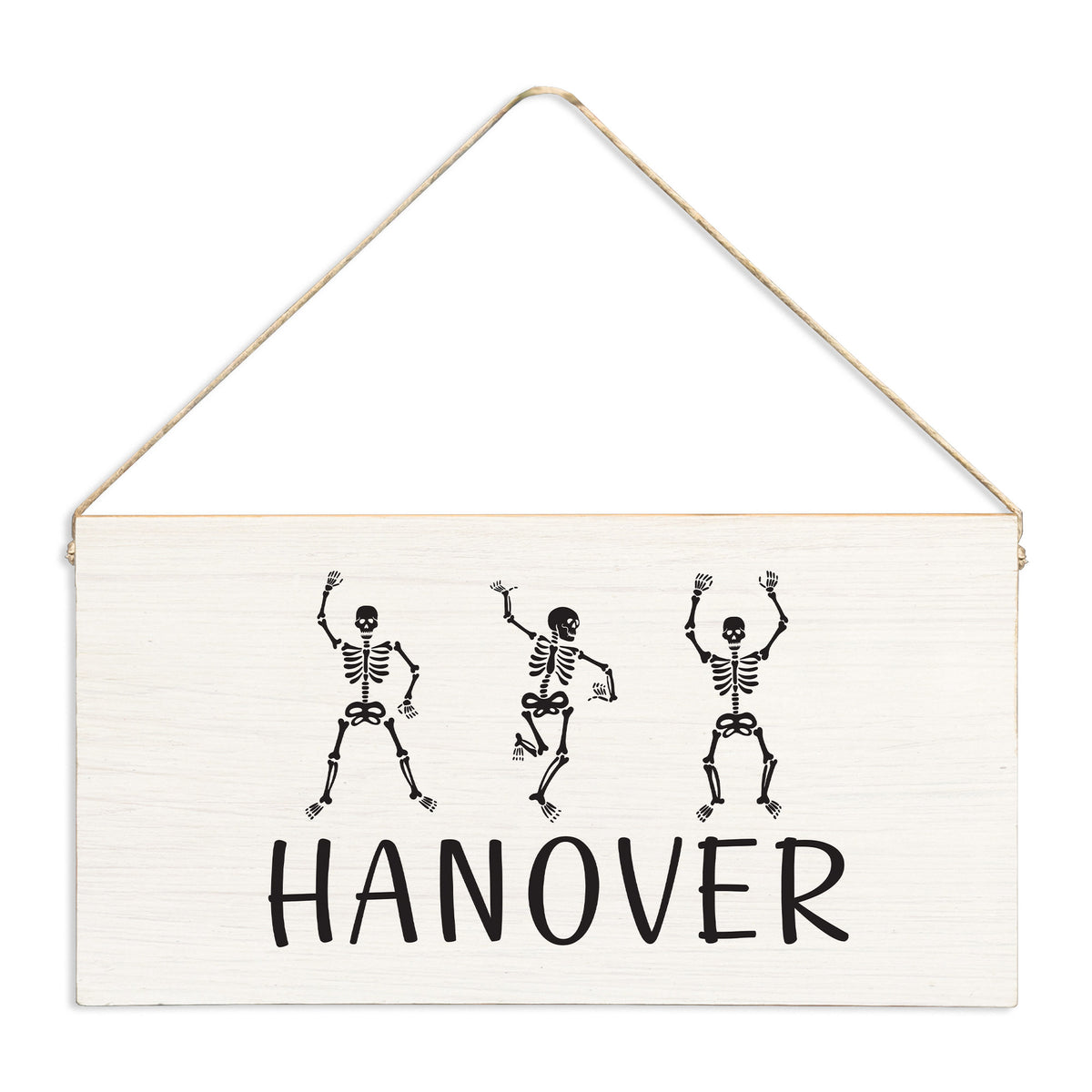 Dancing Skeletons Personalized Twine Sign
