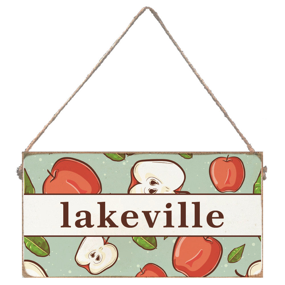 Apple Personalized Twine Sign