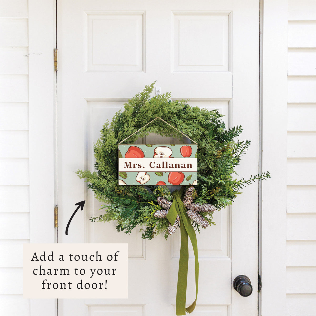 Apples Personalized Twine Sign