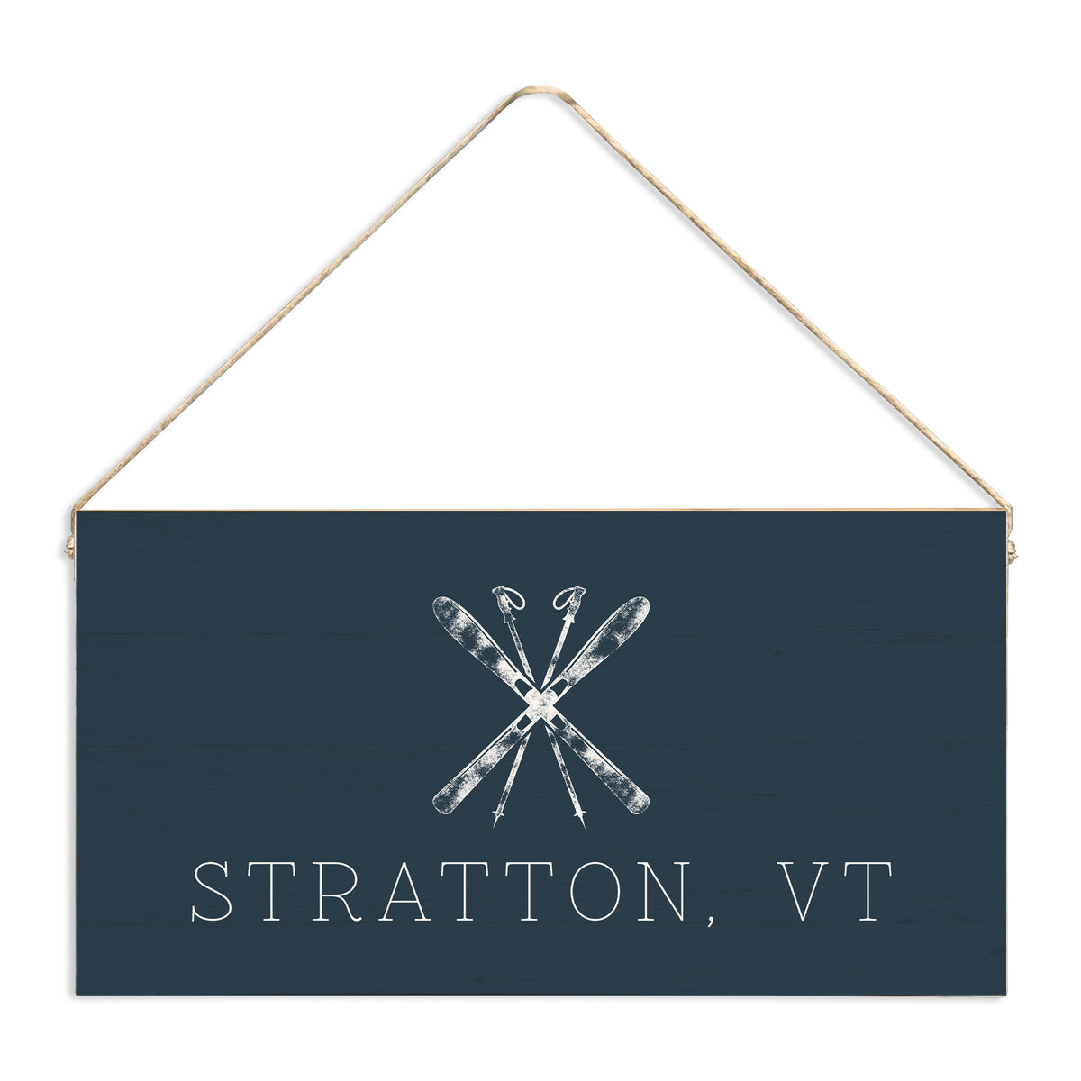 Skis Personalized Twine Sign
