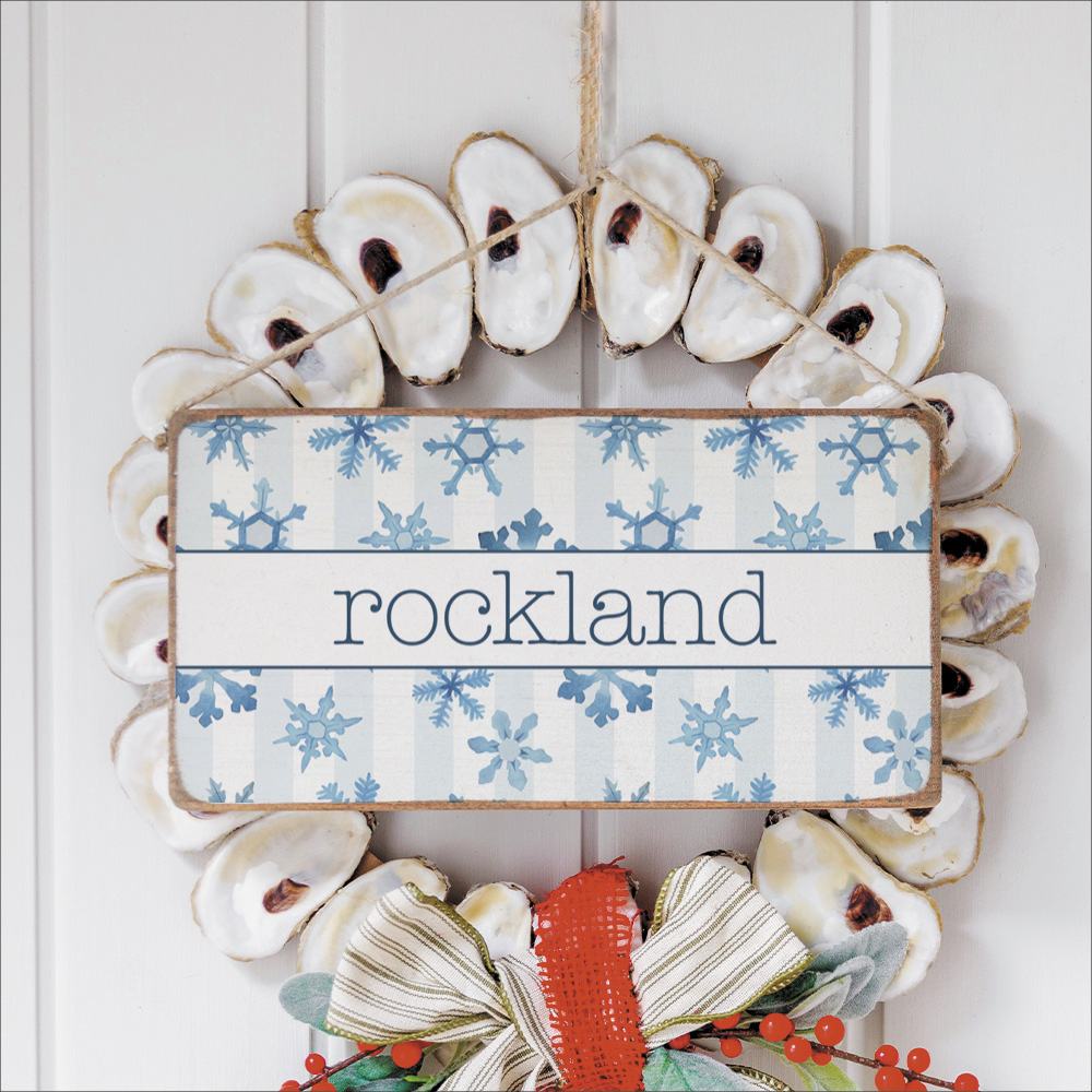 Personalized Snowflake Twine Hanging Sign