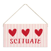 Hearts Personalized Twine Sign