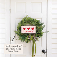 Hearts Personalized Twine Sign