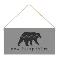 Mountain Bear Personalized Twine Sign