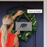 Mountain Bear Personalized Twine Sign