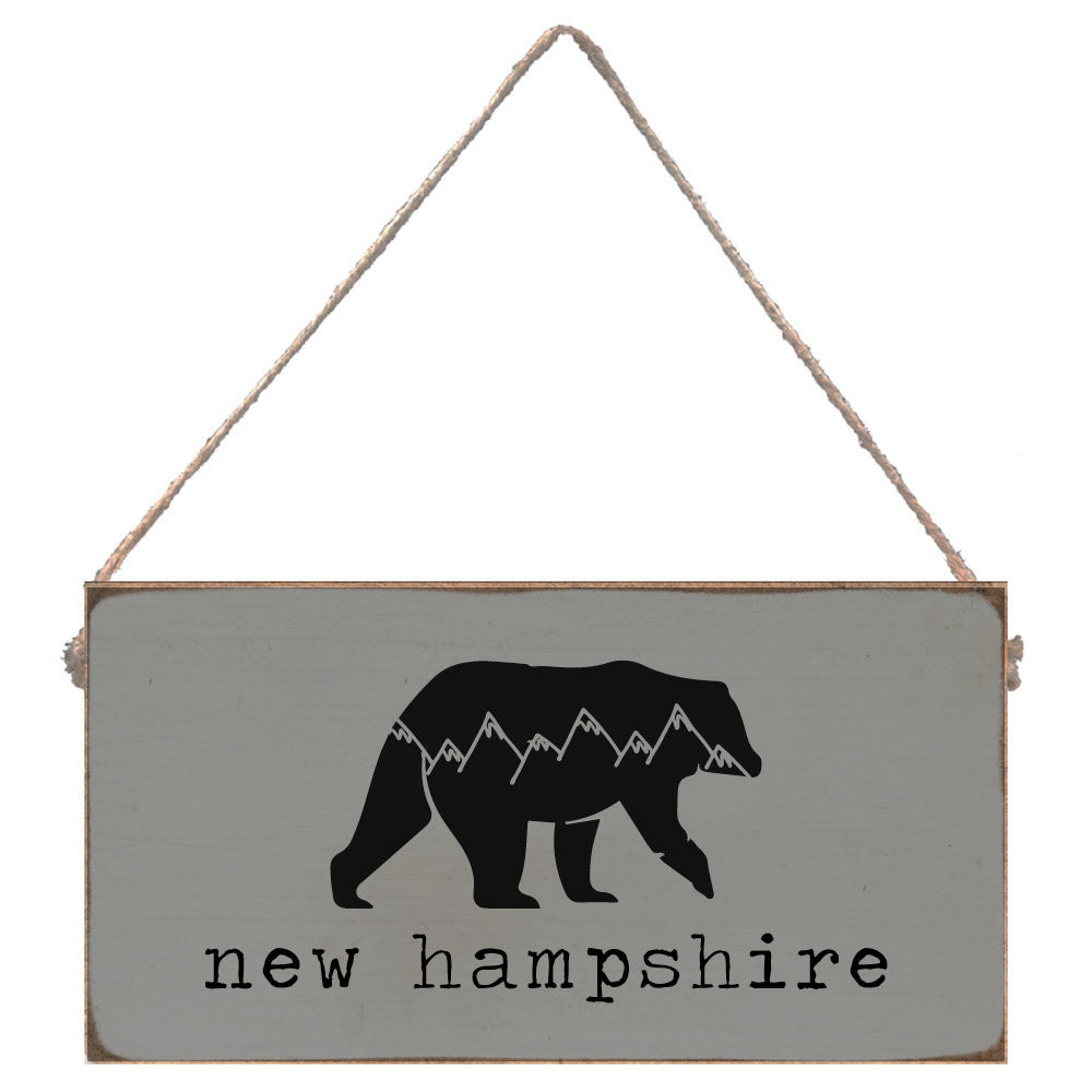 Mountain Bear Personalized Twine Sign