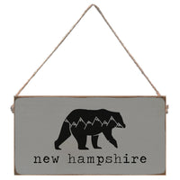 Mountain Bear Personalized Twine Sign