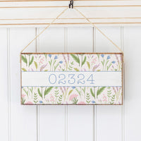 Spring Florals Personalized Twine Sign