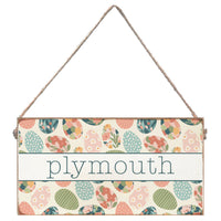 Colorful Easter Egg Personalized Twine Sign
