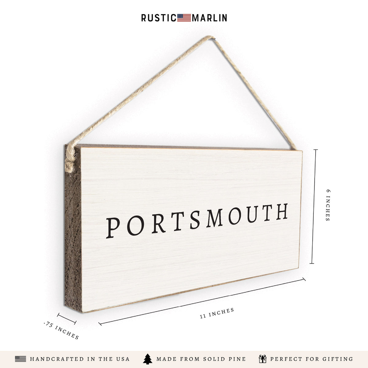 Classic Personalized Twine Sign