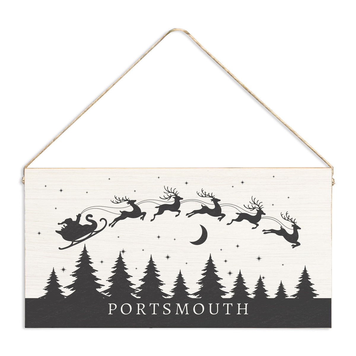 And To All A Good Night Personalized Twine Sign