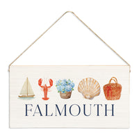 Coastal Icons Personalized Twine Sign