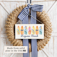 Surfboards Personalized Twine Sign