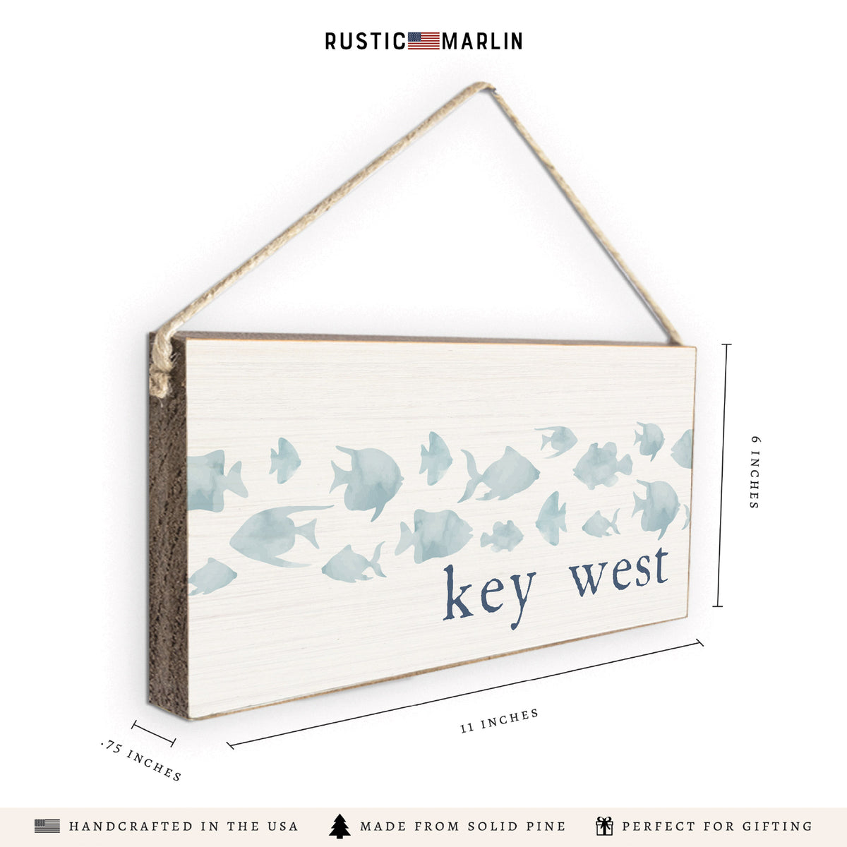 Fish Personalized Twine Sign