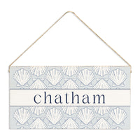 Scallop Shells Welcome Personalized Twine Sign