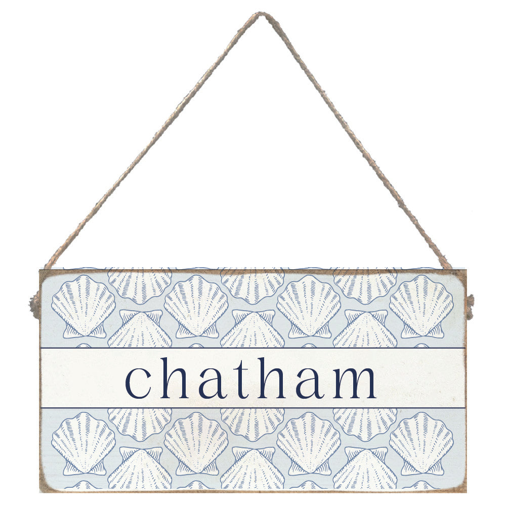 Scallop Shells Welcome Personalized Twine Sign