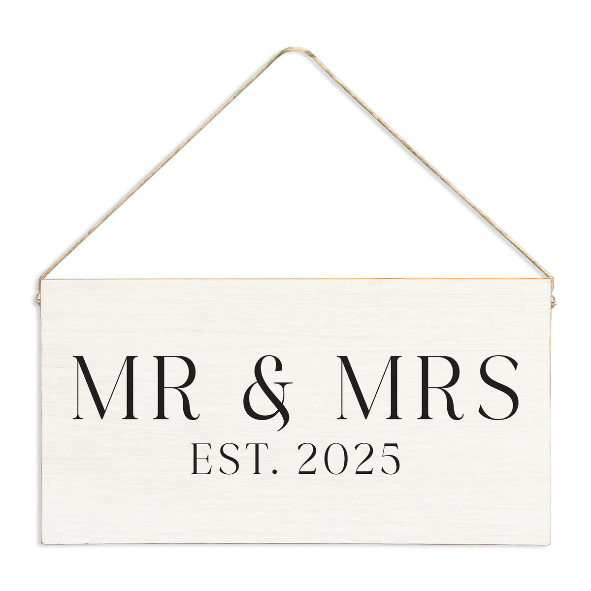 Mr & Mrs Personalized Twine Sign
