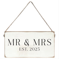 Mr & Mrs Personalized Twine Sign