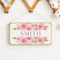 Roses Personalized Twine Sign
