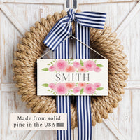 Roses Personalized Twine Sign