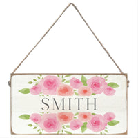 Roses Personalized Twine Sign