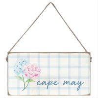 Pastel Hydrangeas Personalized Twine Sign