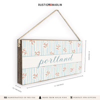 Blush Bloom Welcome Personalized Twine Sign