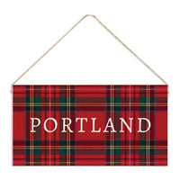 Classic Tartan Personalized Twine Sign