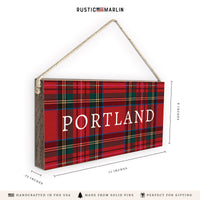 Classic Tartan Personalized Twine Sign