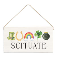 St.Patrick's Day Icons Personalized Twine Sign