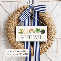 St.Patrick's Day Icons Personalized Twine Sign