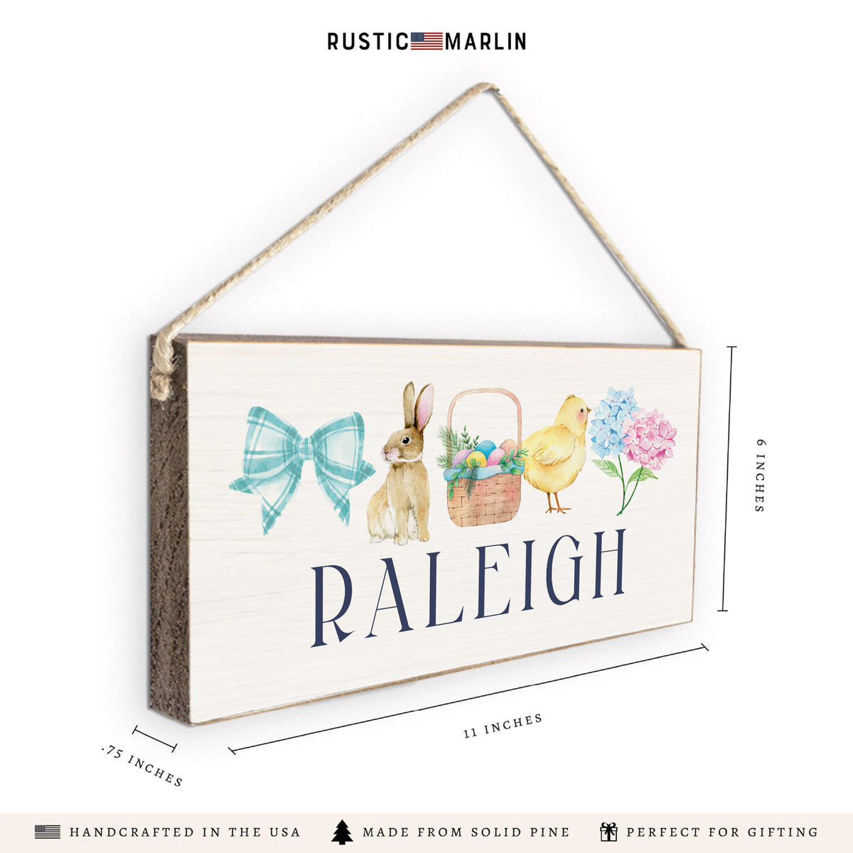 Easter Icons Personalized Twine Sign
