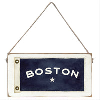 Vintage Flag Star Personalized Twine Sign