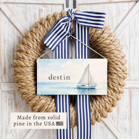 Sailboat Personalized Twine Sign