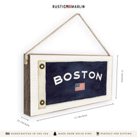 American Vintage Flag Personalized Twine Sign