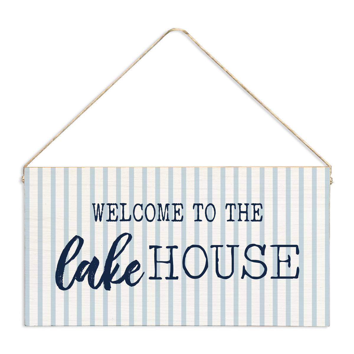 Welcome To The Lake House Twine Sign