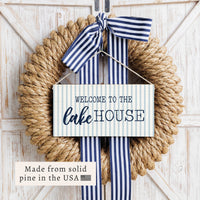 Welcome To The Lake House Twine Sign