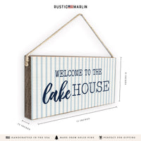 Welcome To The Lake House Twine Sign