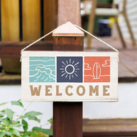 Beach Day Welcome Twine Sign