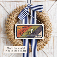 Greetings From Vermont Twine Sign
