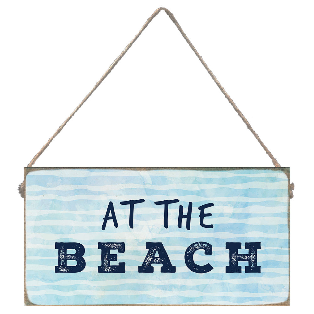 At the Beach Twine Sign