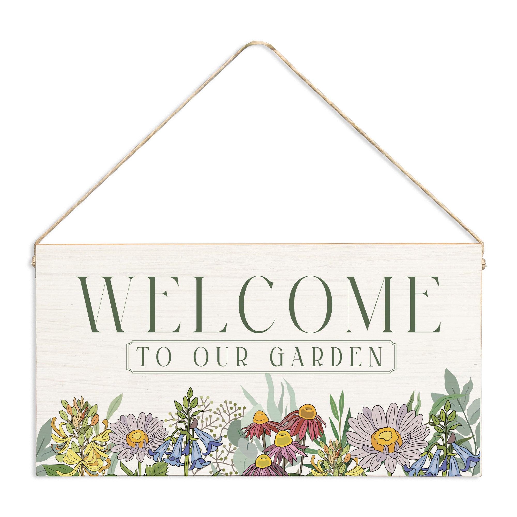 Welcome To our Garden | Twine Sign – Rustic Marlin