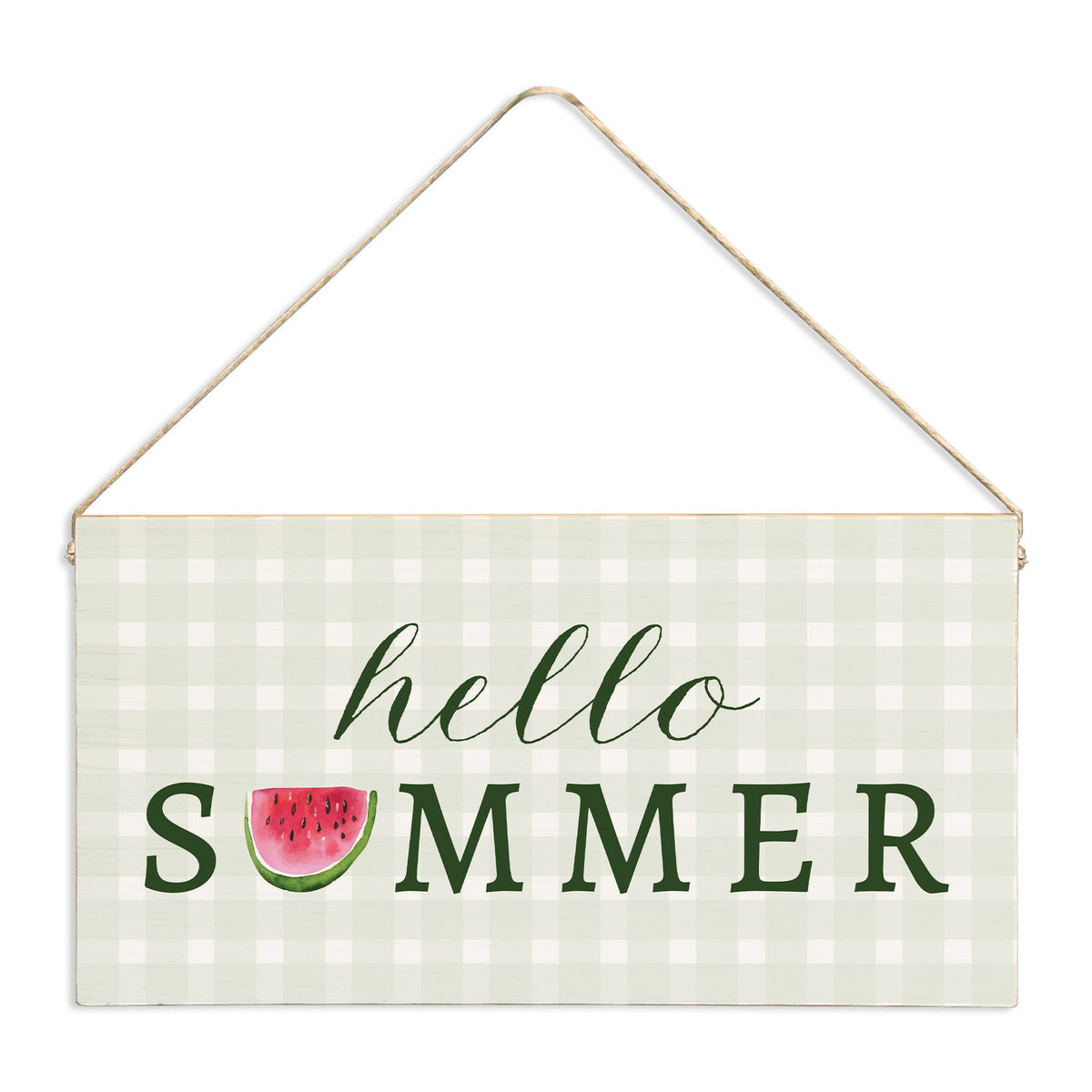 Hello Summer Watermelon Twine Sign