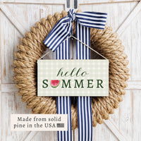 Hello Summer Watermelon Twine Sign