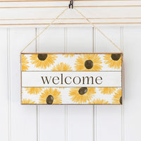 Sunflower Welcome Twine Sign
