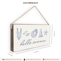 Hello Summer Twine Sign