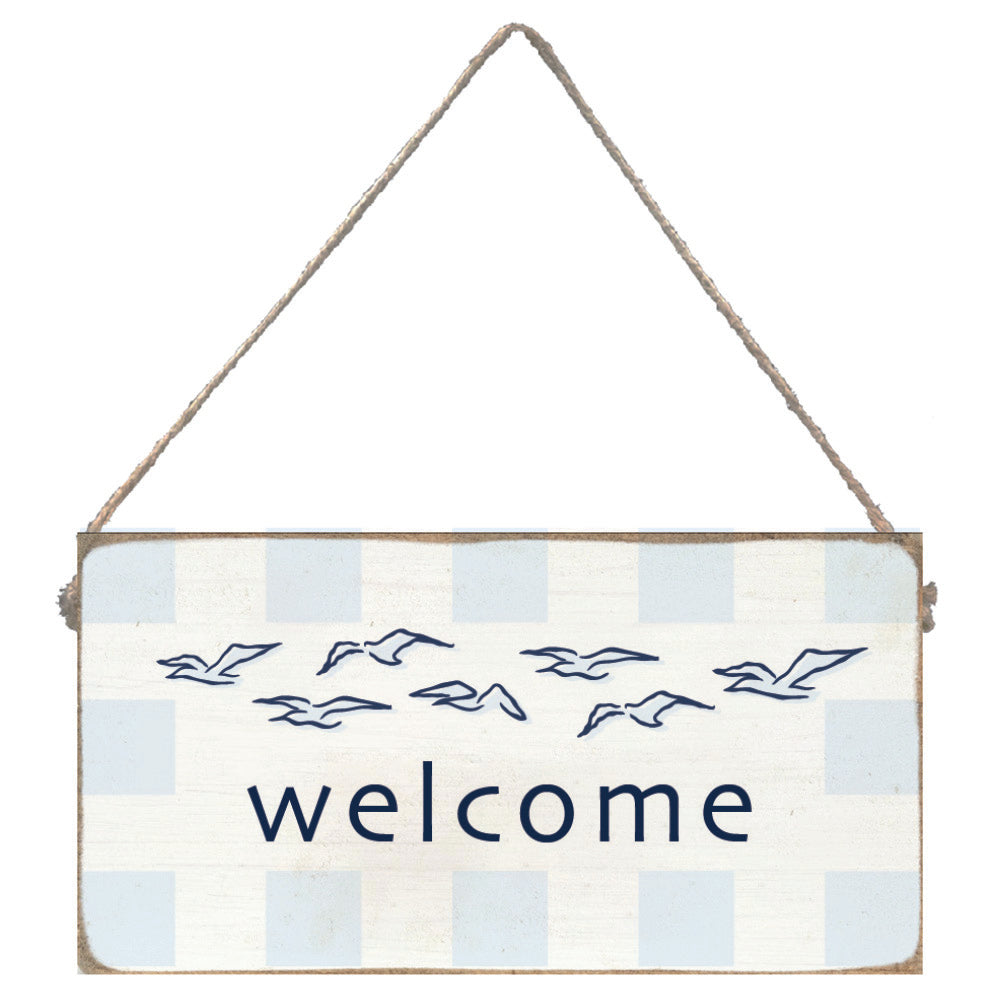 Seagulls Welcome Twine Sign